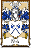 Scottish Coat of Arms Bookplate for Eccles