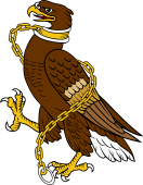 Eagle Rampant Collared and Chained