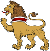 Lion Passant Collared