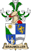 Republic of Austria Coat of Arms for Braumüller de Tannbruck