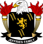 Coat of arms used by the Jeffries family in the United States of America