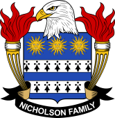 Coat of arms used by the Nicholson family in the United States of America