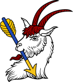 Goat Head Holding Arrow