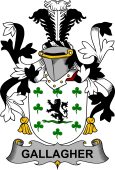 Irish Coat of Arms for Gallagher or O'Gallagher
