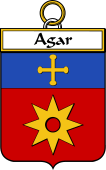 French Coat of Arms Badge for Agar