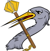 Heron Hd Erased Holding Masse d'Armes