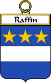 French Coat of Arms Badge for Raffin