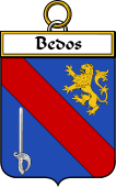 French Coat of Arms Badge for Bedos