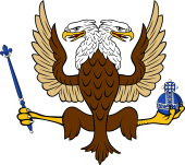 Eagle Displayed Two Heads Holding TMP I