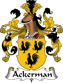 German Wappen Coat of Arms for Ackerman