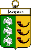 French Coat of Arms Badge for Jacques