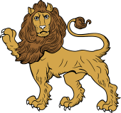 Lion Passant Guardant