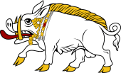 Boar Passant Ducally Gorged