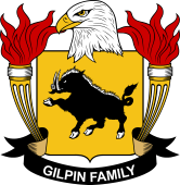 Coat of arms used by the Gilpin family in the United States of America