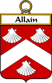 French Coat of Arms Badge for Allain