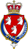 British Garter Coat of Arms for Robertson (Scotland)