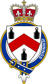 British Garter Coat of Arms for Jennings (England)