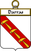 French Coat of Arms Badge for Darras