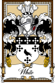 Scottish Coat of Arms Bookplate for White