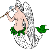 Winged Mermaid Holding TMP