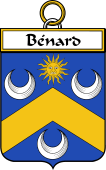 French Coat of Arms Badge for Bénard
