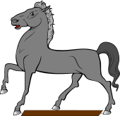 Horse Passant Spancelled