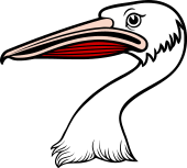 Pelican Head Erased