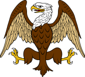 Eagle Displayed Wings Inverted