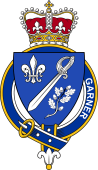 British Garter Coat of Arms for Garner (England)