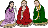 Amita, Kwan-yin, Tashuchi-Buddha Triad