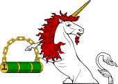 Demi Unicorn Regardant Holding Fetterlock