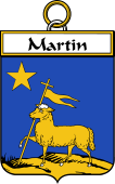 French Coat of Arms Badge for Martin