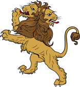 Lion Rampant Double or Don Headed