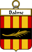 French Coat of Arms Badge for Balme
