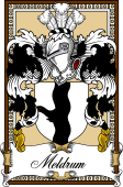 Scottish Coat of Arms Bookplate for Meldrum
