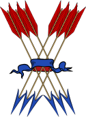 Arrows (6) In Saltire-Banded