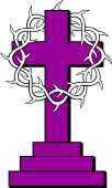 Cross, Calvary Crown of Thorns Fretted