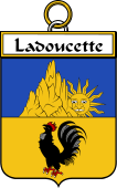 French Coat of Arms Badge for Ladoucette