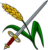 Wheat Stalk-Sword in Saltire
