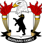 Coat of arms used by the Barnard family in the United States of America