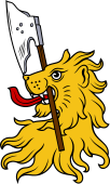 Lion Head IV  Holding Battle-Axe