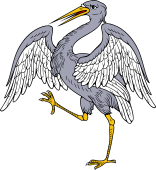 Heron Rampant Wings Expanded