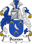 English Coat of Arms for the family Beavan