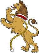 Lion Salient Collared and Chained