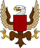 Eagle Displayed Shield Surmounted