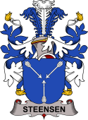 Coat of arms used by the Danish family Steensen