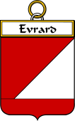 French Coat of Arms Badge for Evrard