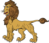 Lion Statant Tail Extended