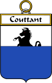 French Coat of Arms Badge for Couttant