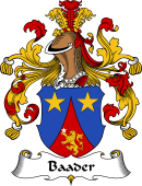 German Wappen Coat of Arms for Baader